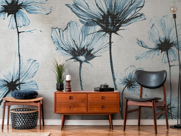 BLUE DAISY - Digital printing vinyl wallpaper by Architects Paper - view 2